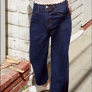 Brandy Melville J Galt Dark Wash Jeans Wide Leg S